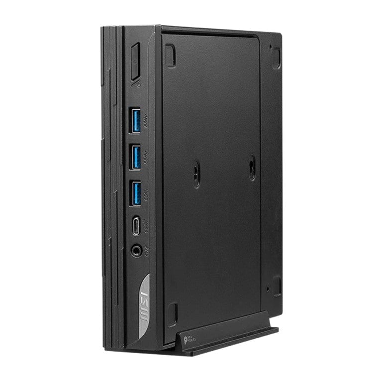 Side panel removed, showing the internal upgradable SSD and RAM slots.

