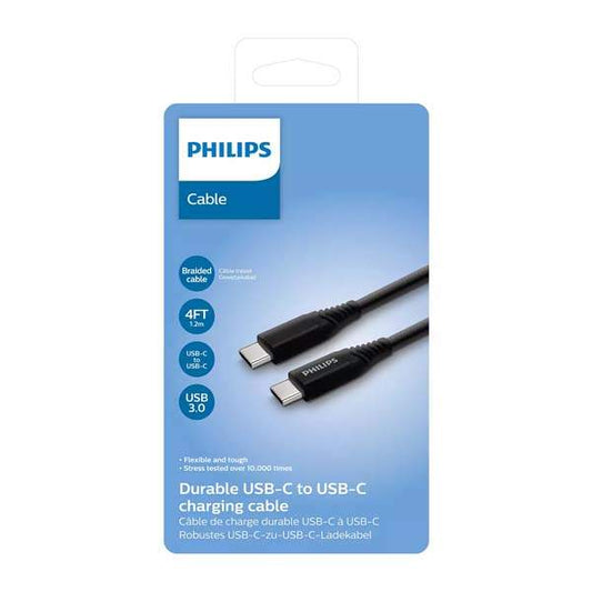 PHILIPS BRAIDED USB-C TO USB-C CABLE