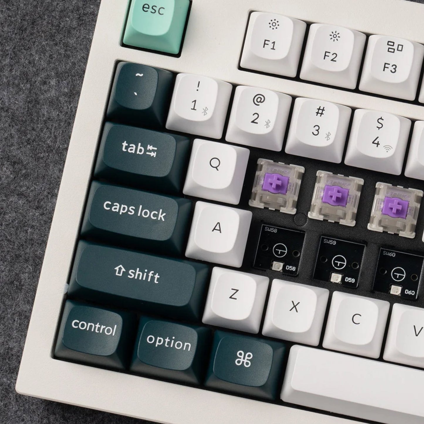 Keychron Q3 HE QMK 80% Wireless Custom Mechanical Keyboard (Nebula Switch) - Shell White