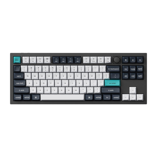 Keychron Q3 Max QMK/VIA 80% Wireless Custom Mechanical Keyboard (Banana Switch) - Carbon Black