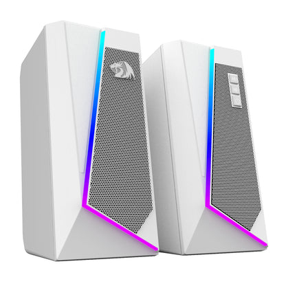 Redragon GS20W ANVIL 3W 2.0 RGB Stereo Desktop PC Speakers - White