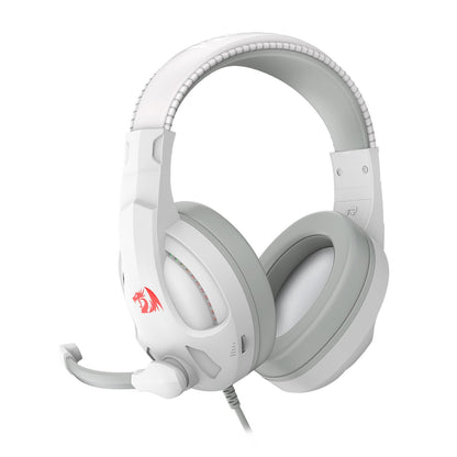 Redragon H211 CRONUS Surround Sound RGB Wired Gaming Headset – White