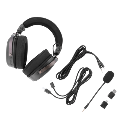 Redragon FURY WRS Over-Ear Wireless Gaming Headset - Black