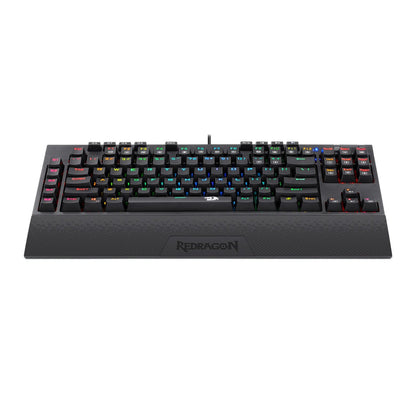Redragon K588 RGB Pro BROADSWORD TKL Mechanical Wired Gaming Keyboard - Black