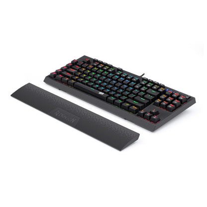 Redragon K588 RGB Pro BROADSWORD TKL Mechanical Wired Gaming Keyboard - Black