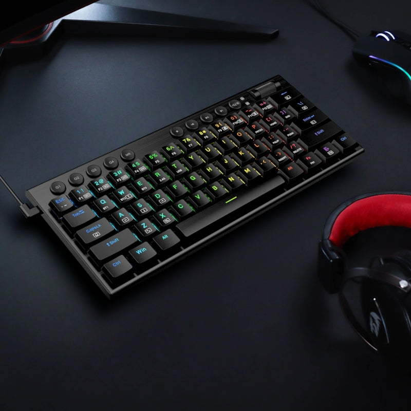 REDRAGON Noctis 61 Key Red Switch RGB Low Profile Gaming Mechanical Keyboard