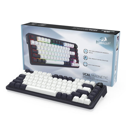 Redragon K673 UCAL 75% Magnetic Ultramag Switch Wired Keyboard - Black