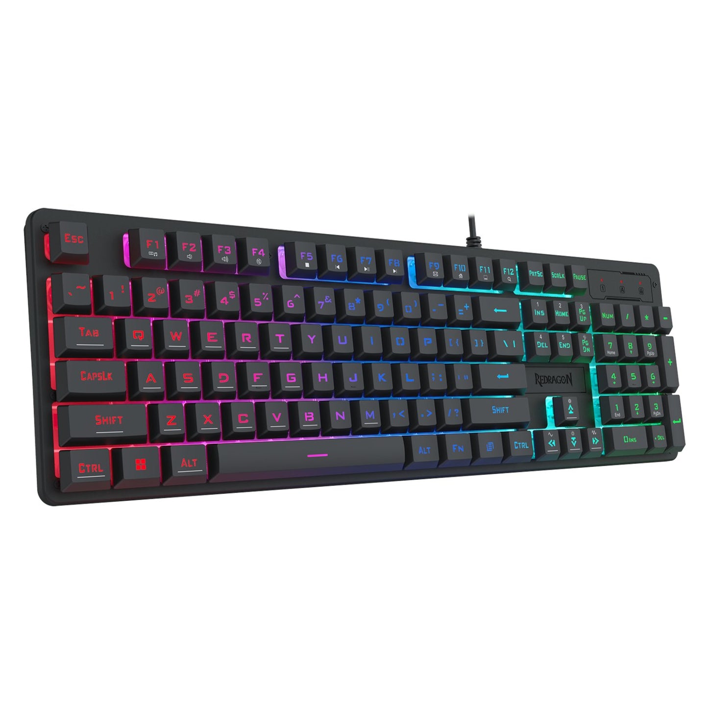 Redragon S107 RGB Gaming Essentials Wired Gaming Keyboard and Mouse Bundle