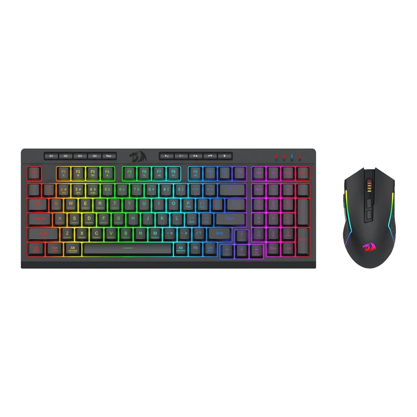 Redragon RYLO PRO S142 Tri-Mode RGB Gaming Keyboard and Mouse Combo