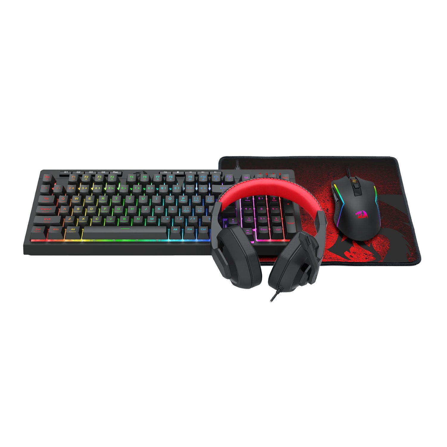 *・miii・* MicroWorld IMICE 4-in-1 Gaming Combo Set – RGB Keyboard, Mouse