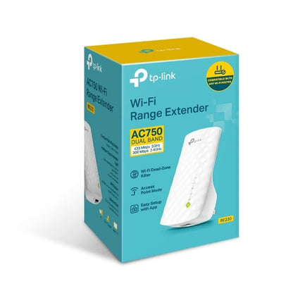 TP-Link RE220 Dual Band WiFi Extender with Ethernet Port