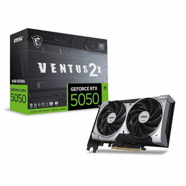 MSI GeForce RTX 5050 VENTUS 2X 8GB GDDR6 OC Graphics Card