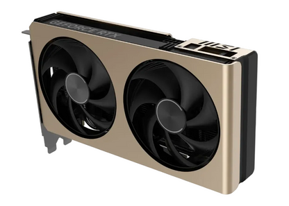 The card installed in a PC, showing its standard dual-slot design.

