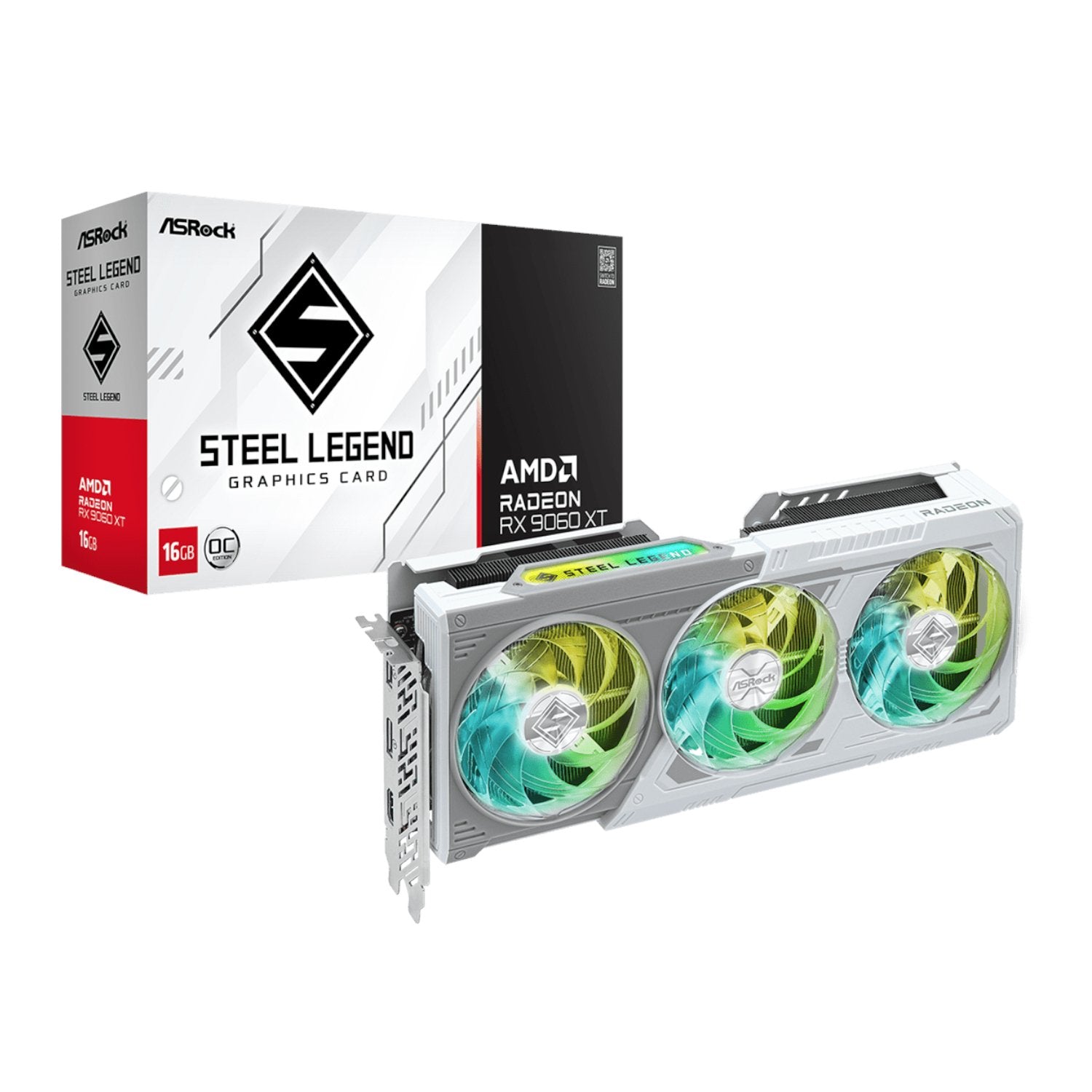 ASRock Radeon RX9060 XT Steel Legend 16G Graphics Card – Matrix