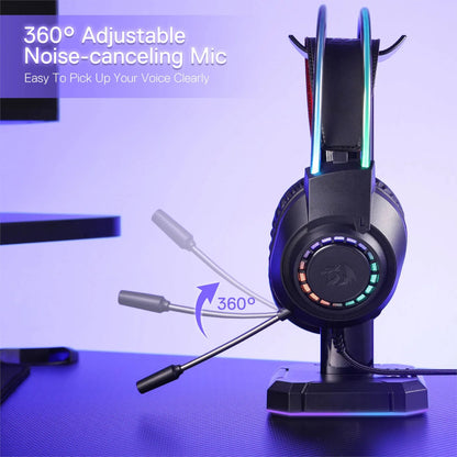 Redragon SCREAM RGB Gaming Headset - Black
