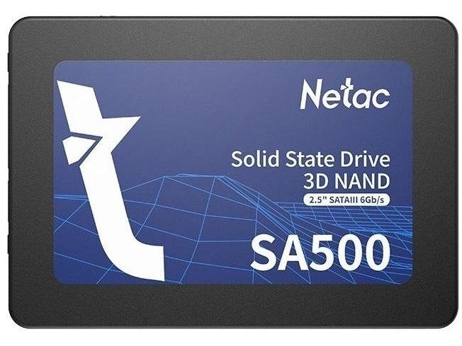 Netac 240GB 2.5-inch SATA III SSD with 3D NAND, up to 540/500 MB/s, SA500