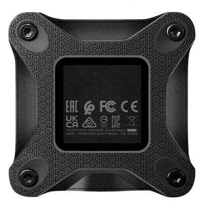 ADATA portable SSD with shock-resistant rubber casing – black version