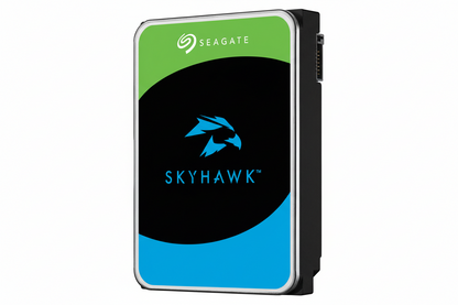 Seagate SkyHawk ST2000VX017 3.5-inch internal hard drive front angle.

