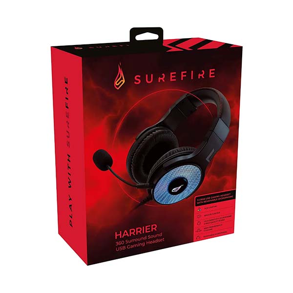 HARRIER 360SURROUND SOUND USB GAMING HEADSET