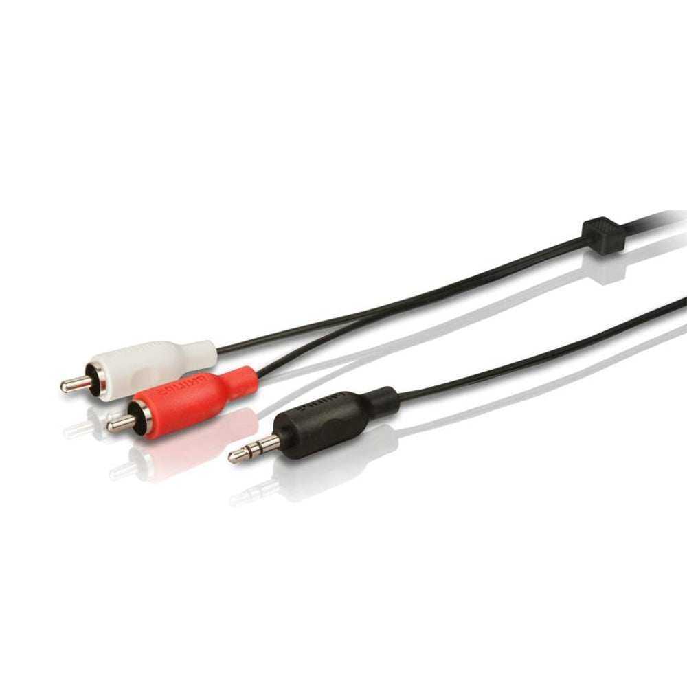 Philips SWA2520W/10 3m stereo to RCA audio cable with 3.5mm plug and red/white RCA ends
