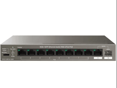 Tenda TEG1110PF 8-Port Gigabit PoE Switch | 102W Power