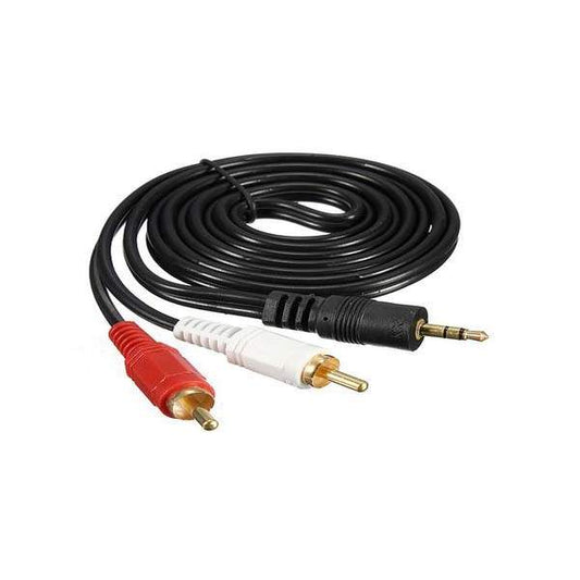 STEREO{MALE} TO 2 X RCA {MALE} 3 M CABLE