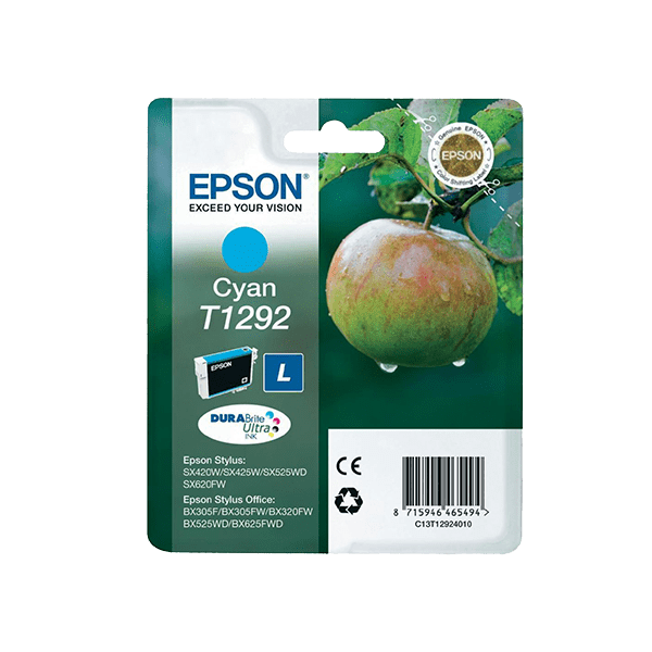Epson T1292 Cyan High Capacity Ink Cartridges