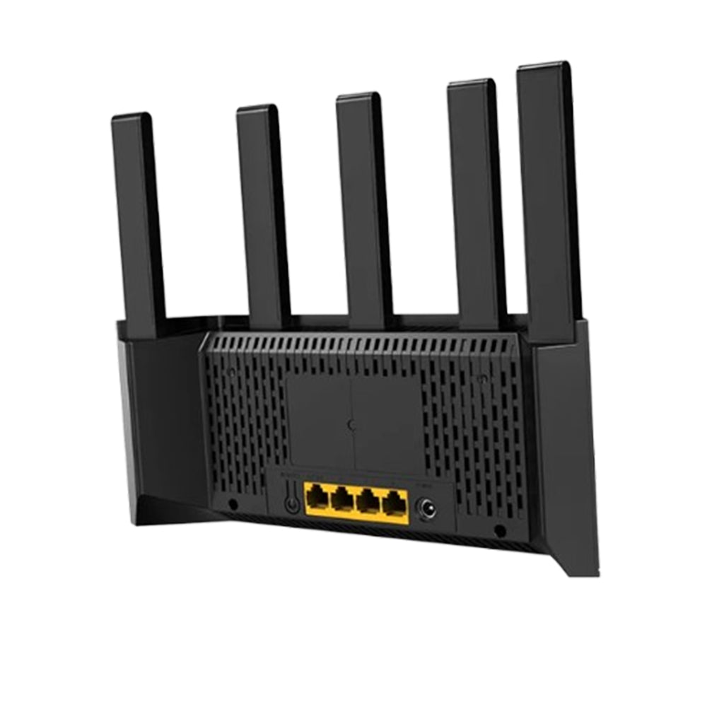 A smartphone using NFC to connect to the router with one tap.

