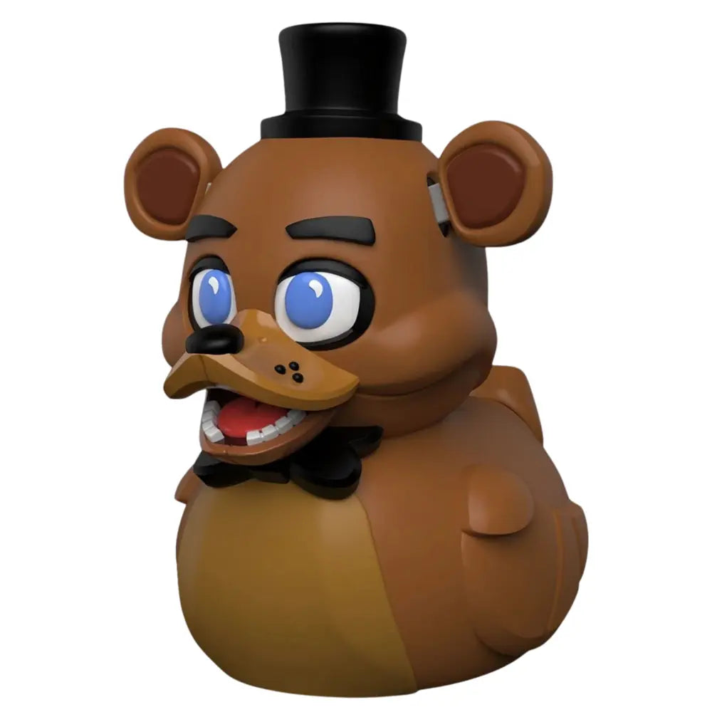 Slight right angled view of the Tubbz Mini FNAF Freddy Vinyl Figurine showcasing the wing and beak design