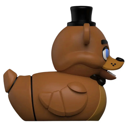 Side view of the Tubbz Mini FNAF Freddy Vinyl Figurine showcasing the body detail