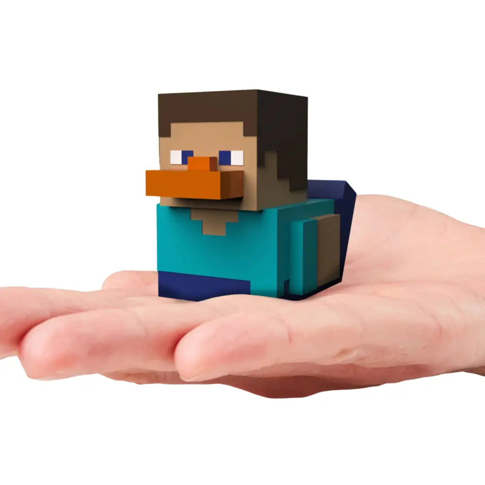 TUBBZ Mini Minecraft Steve Vinyl Duck Collectible Figure – Official Licensed Toy