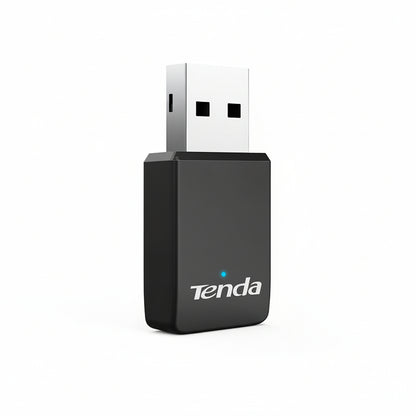 The compact Tenda U9 AC650 USB Wi-Fi adapter.

