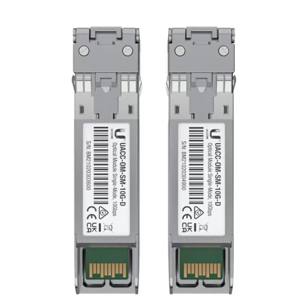 "Hot-swappable 10Gbps Ubiquiti optical transceiver for UniFi and EdgeSwitch devices"