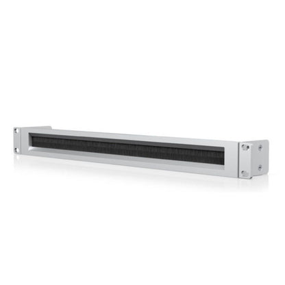 "Ubiquiti Networks 1U brushed rack mount OCD panel for organized cable management in 19-inch server racks"