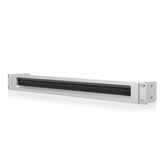 "Ubiquiti Networks 1U brushed rack mount OCD panel for organized cable management in 19-inch server racks"