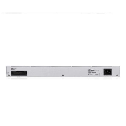 Rack-mounted USW-PRO-24-POE PoE+ Switch with Touchscreen Display