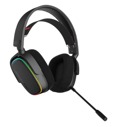 OCPC BELLO Virtual 7.1 gaming headset (Black) with RGB ring, 50mm drivers and detachable mic.
