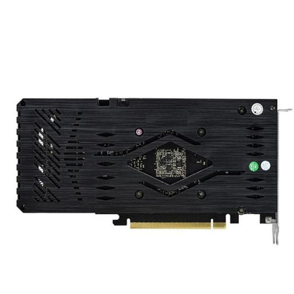 OCPC GeForce RTX 3060 12GB XM graphics card backplate view with PCIe connector.
