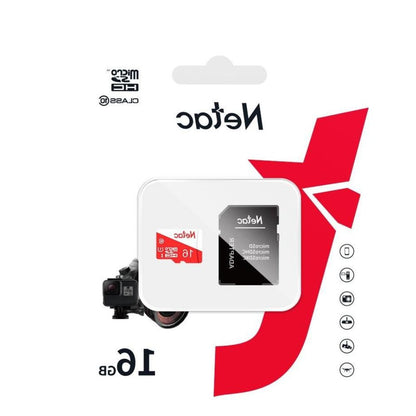 Netac P500 Eco 16GB MicroSD Card with SD Adapter, 6-pack, Class 10, UHS-I high-speed memory bundle