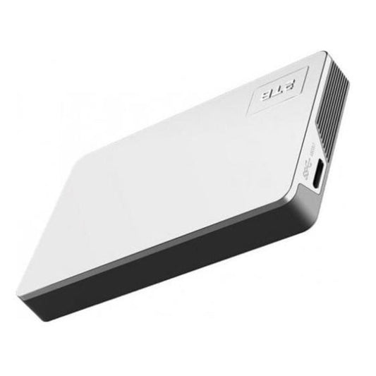 Netac 2TB portable external hard drive with USB 3.0, white and slim for fast backup and transfer