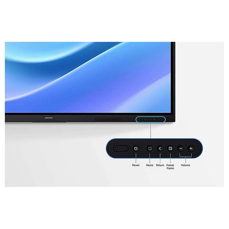 Samsung WA75F interactive display front controls detail