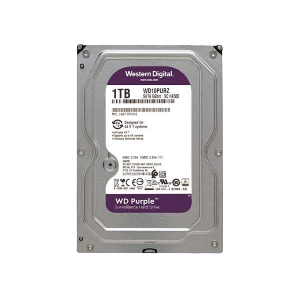 WD Purple 1TB 64MB 3.5" SATA HDD