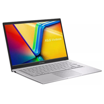ASUS Vivobook 14 X1404VAP Cool Silver laptop angle view