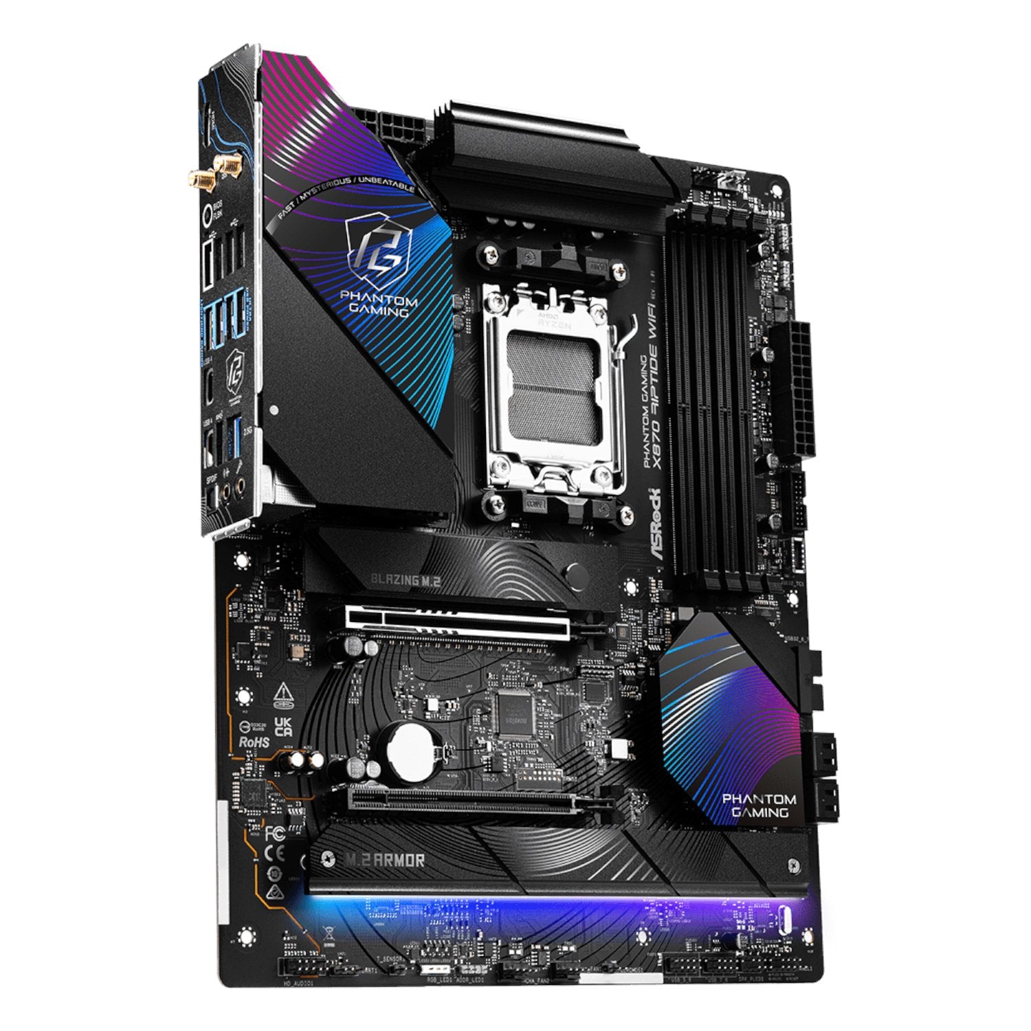 ASRock B850M-X WiFi AM5 Micro ATX Motherboard (DDR5, PCIe 5.0, Wi