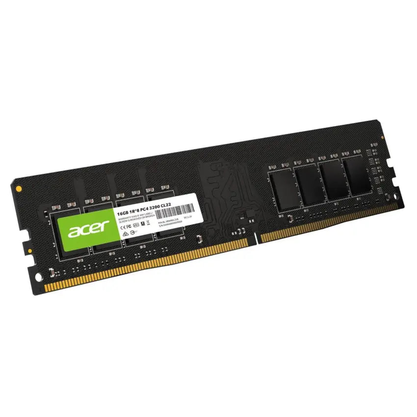 Acer UD100 16GB DDR4 3200Mhz 288 pin desktop memory module on a white background
