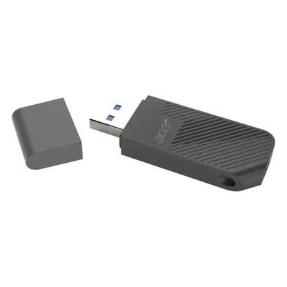 Black Acer UP300 USB3.2 flash drive on a white background