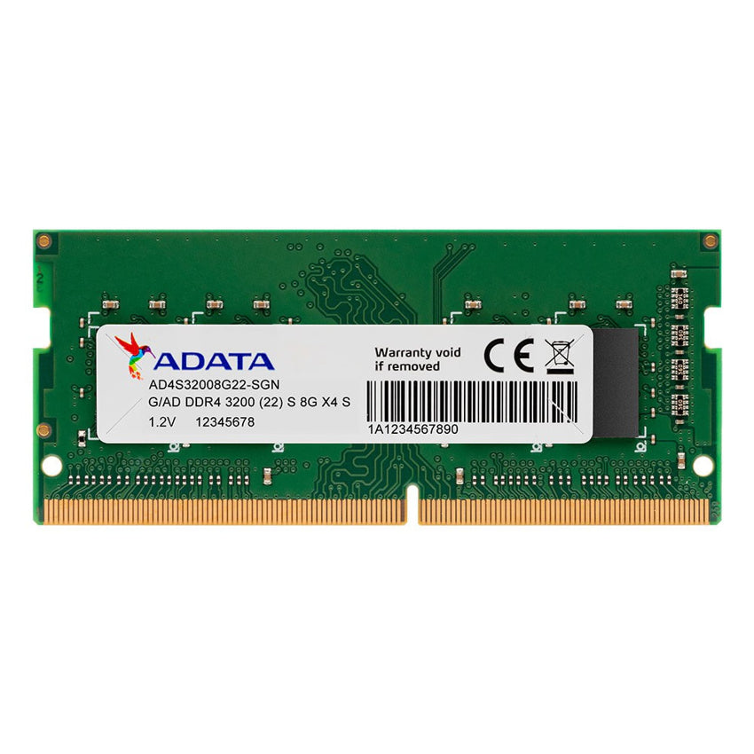 adata ad4s32008g22-sgn memory module 8gb ddr4-3200mhz