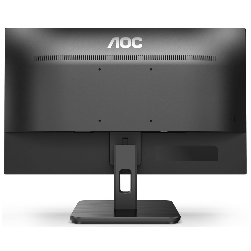 Rear view of the AOC 22E2HM 21.5" LCD Monitor showing the VESA mount holes, removable stand and AOC branding