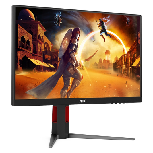Slight left angled view of the AOC 27G4H 27" IPS Full HD 200Mhz Refresh rate gaming monitor