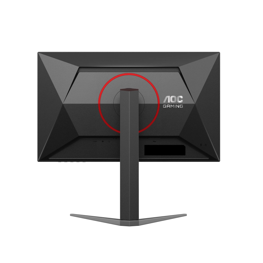 Rear view of the AOC 27G4H 27" FHD IPS Gaming screen showing the back of the height adjustable stand and AOC Gaming logo